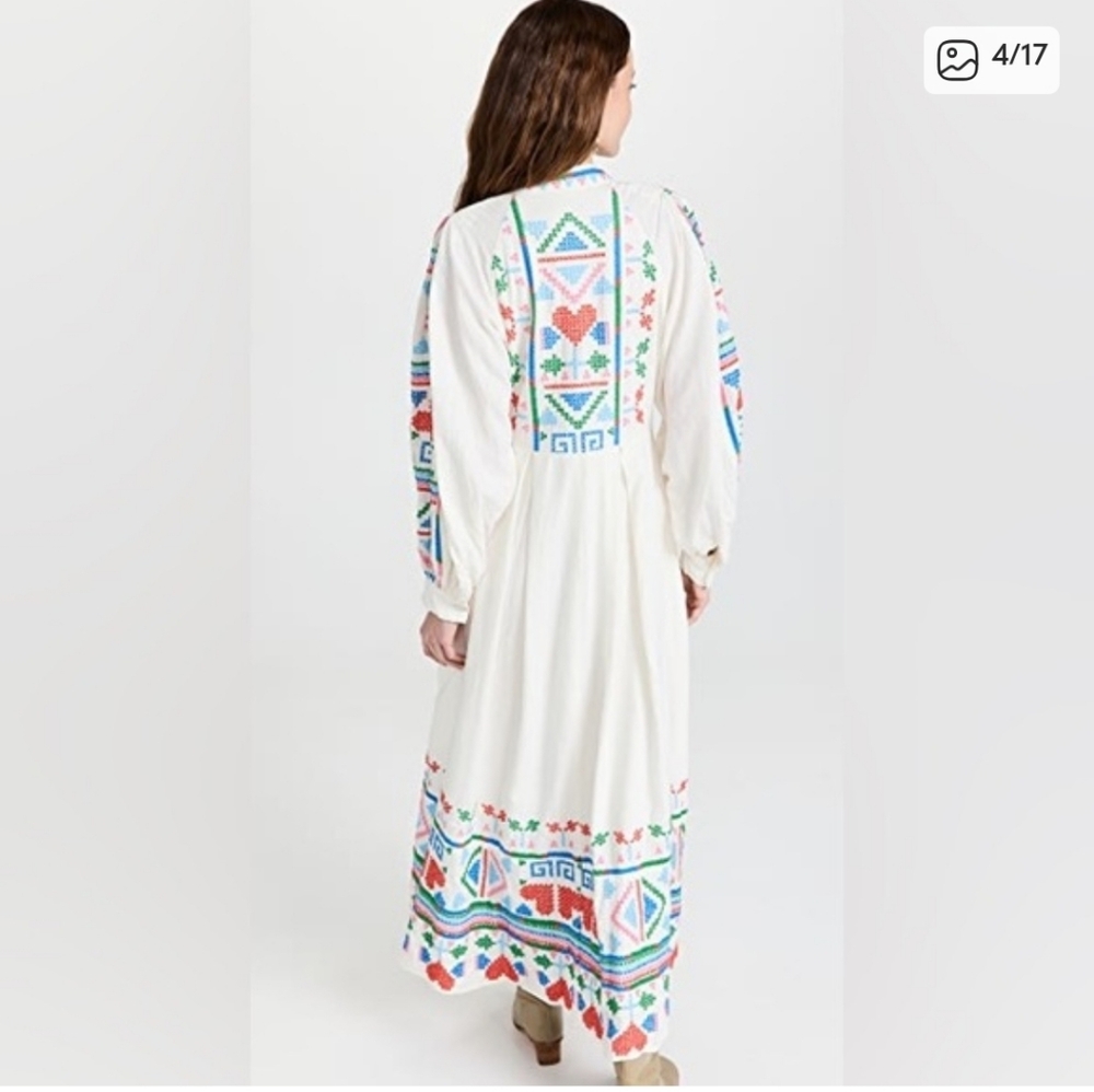 Farm Rio Embroidery Maxidress - Picture 6 of 9